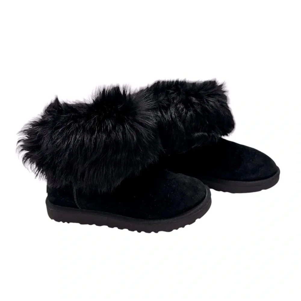 UGG 1012388 Valentina Women’s Black‎ Short Boots Size 8